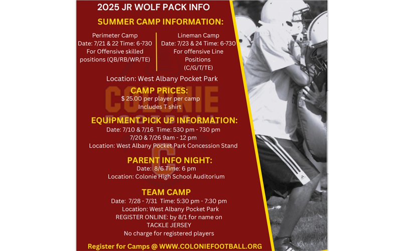Jr Wolf Pack Camps and Information