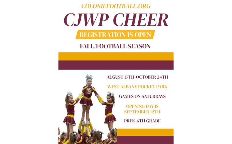 2026 Colonie Jr Wolf Pack Cheer Registration 