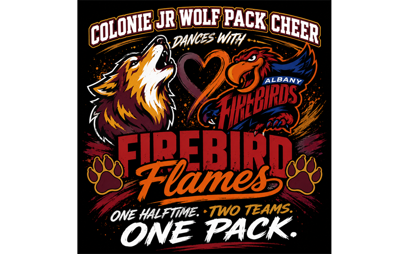 Jr Wolf Pack Cheer/Albany Flames Half-time